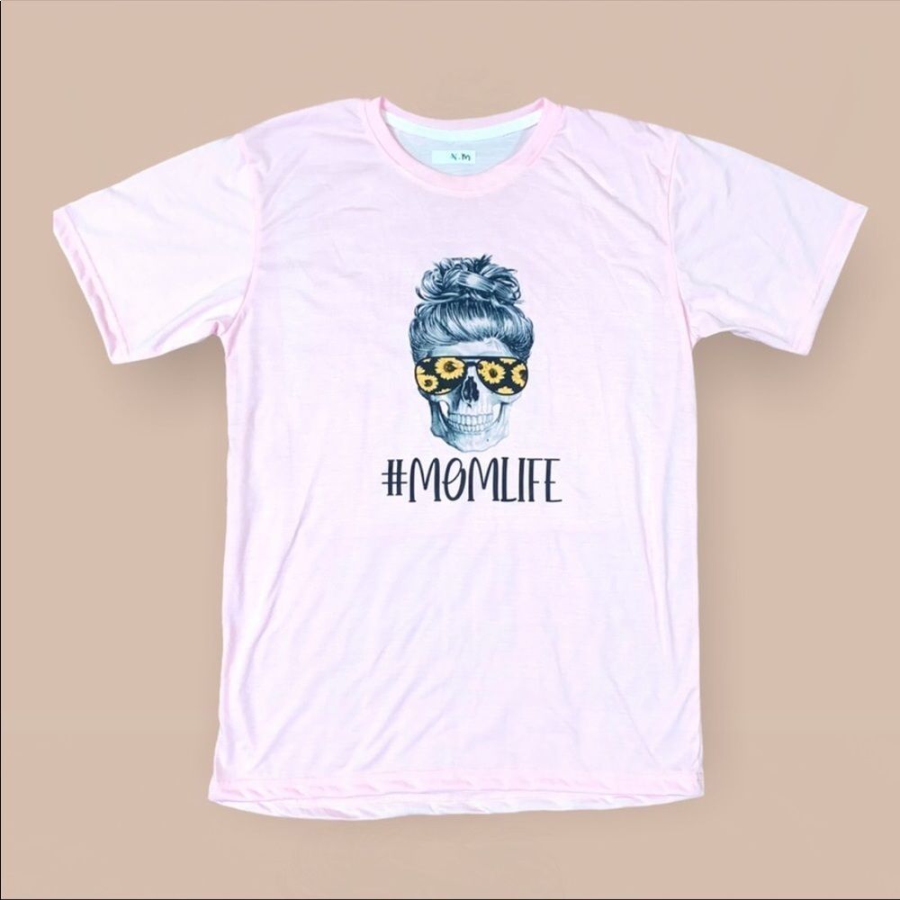 🆕 Mom Life Skull - Graphic Tshirt